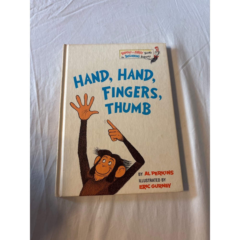 Random House Hand Hand Fingers Thumb Kids OS Tan Good‎ 1969 Book Club Edition